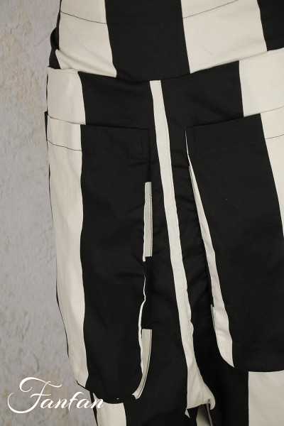 Urban by Alembika Pantalon UP330 Rayures Noir et Blanc
