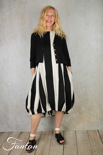 Urban by Alembika Robe UD352 Stripes Noir et Blanc