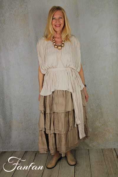 Van-Dos Blouse plissée crème 66275139