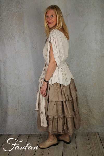 Van-Dos Blouse plissée crème 66275139