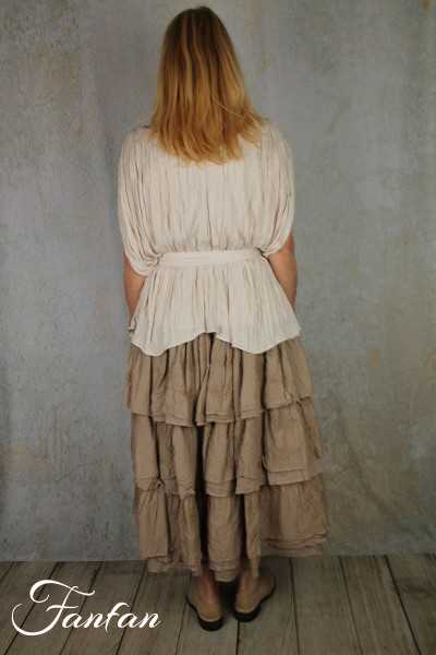 Van-Dos Blouse plissée crème 66275139