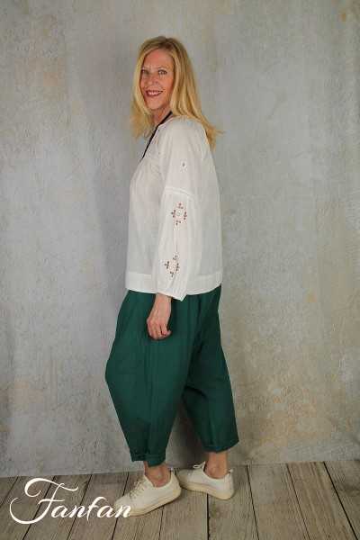 Van-Dos Blouse en coton blanc avec broderies 66175928