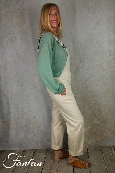 Van-Dos Pantalon Salopette écru 67221006