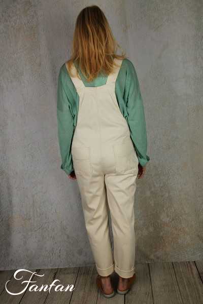 Van-Dos Pantalon Salopette écru 67221006