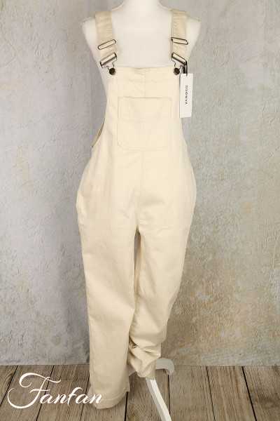 Van-Dos Pantalon Salopette écru 67221006