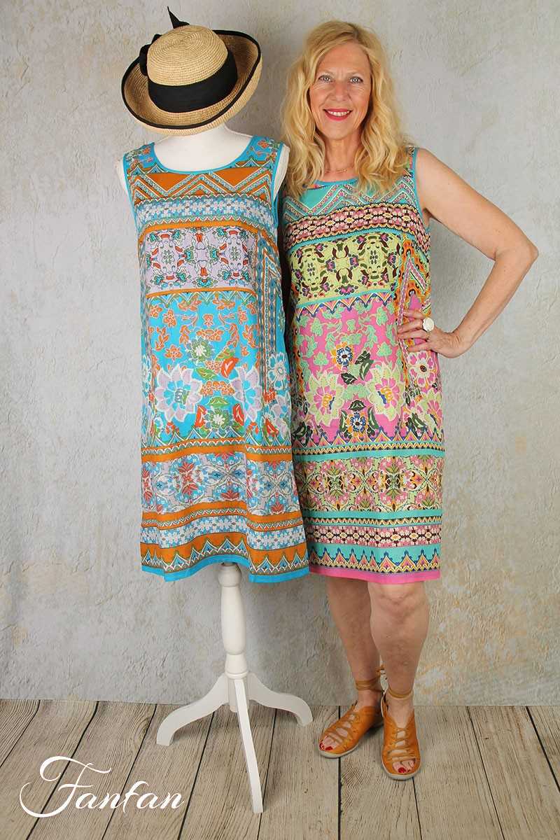 Orientique Naturally Robe Iruya 8105 Réversible Blue et Pink