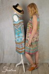 Orientique Naturally Robe Iruya 8105 Réversible Blue et Pink