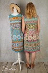 Orientique Naturally Robe Iruya 8105 Réversible Blue et Pink