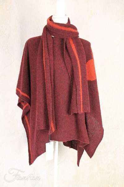 Mes Sœurs & Moi Poncho Jacquard Dahlia