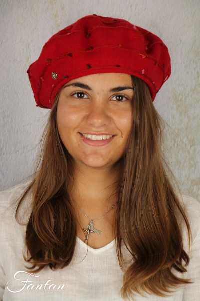 Rabionek Béret fantaisie BA22-02T rouge