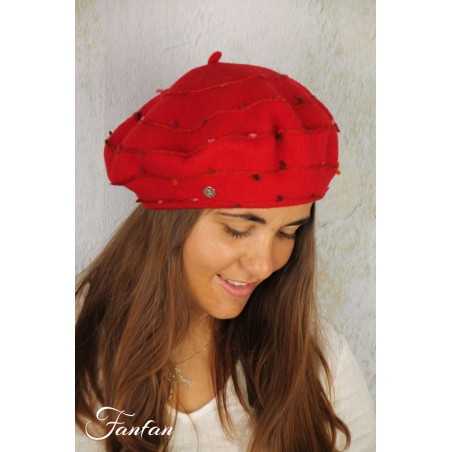 Rabionek Béret fantaisie BA22-02T rouge