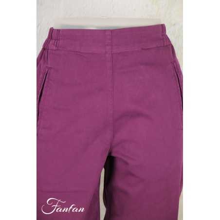 Elemente Clemente Pantalon velours côtelé Geisha long Violet