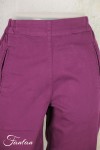 Elemente Clemente Pantalon velours côtelé Geisha long Violet