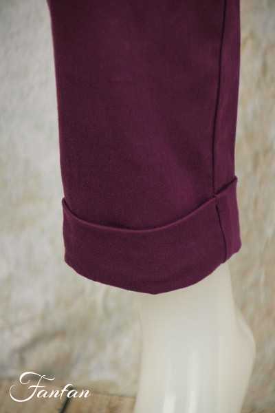 Elemente Clemente Pantalon velours côtelé Geisha long Violet