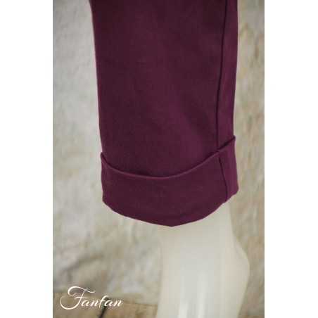 Elemente Clemente Pantalon velours côtelé Geisha long Violet