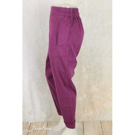 Elemente Clemente Pantalon velours côtelé Geisha long Violet