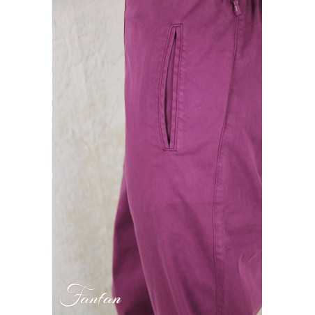 Elemente Clemente Pantalon velours côtelé Geisha long Violet