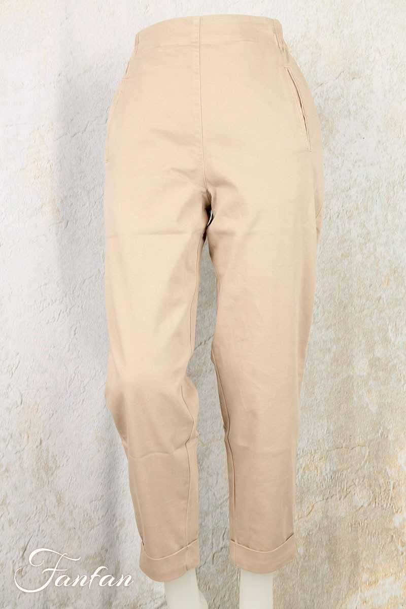 Elemente Clemente Pantalon velours côtelé Geisha long greige