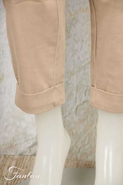 Elemente Clemente Pantalon velours côtelé Geisha long greige