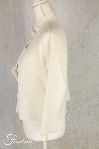 Grizas Cardigan court fantaisie 66168-R1-864 blanc cassé