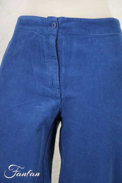 Mes Soeurs & Moi Pantalon velours côtelé Brady blue