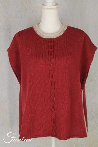 Mes Soeurs & Moi Pull Cape torsade Rockstar Dahlia