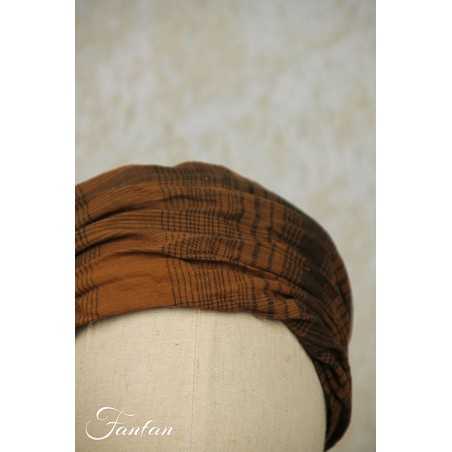 Les Ours Bandeau Kuku Cannelle coton