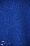 Tricot d'O Pullover bleu cobalt fait main Kid Mohair