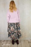Les Tricots d'O Pullover lilas-rose poudré fait main Kid Mohair