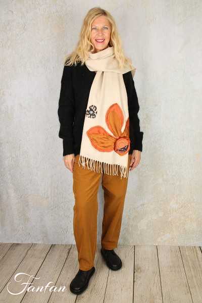 Les Tricots d'O Pullover noiru fait main Kid Mohair