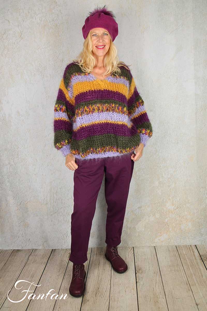 Elemente Clemente Pantalon Geisha long Violet