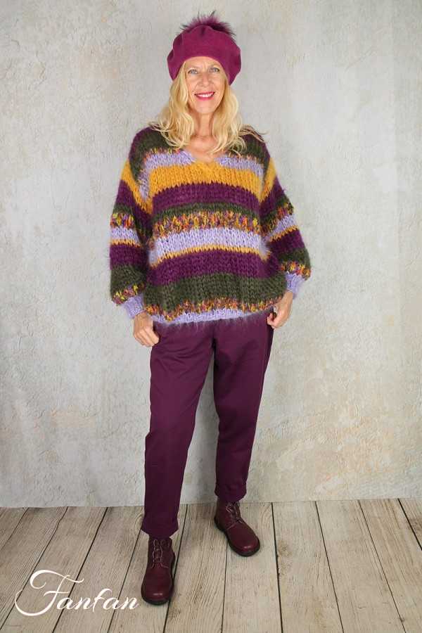Elemente Clemente Pantalon Geisha long Violet