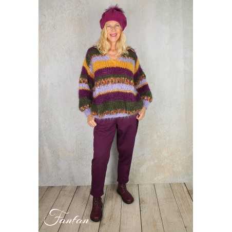 Elemente Clemente Pantalon Geisha long Violet