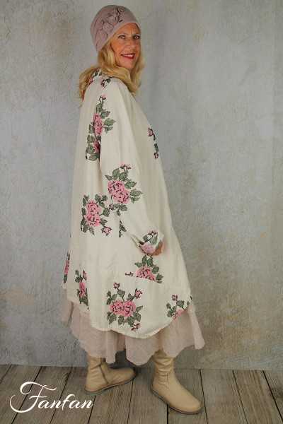 Privatsachen Blouse Origihell Schnee Petit Point en soie