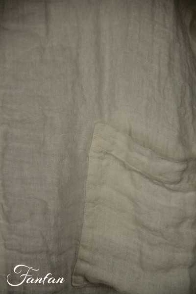 Grizas Top en lin blanc cassé petites manches 52378-L230