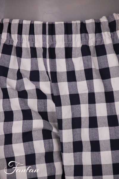 MES SŒURS & MOI Pantalon Mésange vichy azur