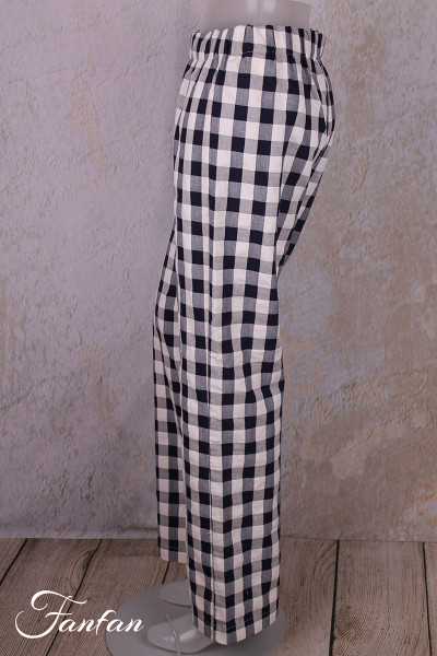 MES SŒURS & MOI Pantalon Mésange vichy azur