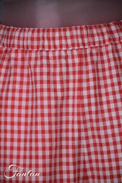 MES SŒURS & MOI Jupe-culotte Martin vichy nectarine