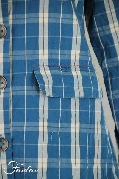 Ewa I Walla Veste Betty 66752 à carreaux