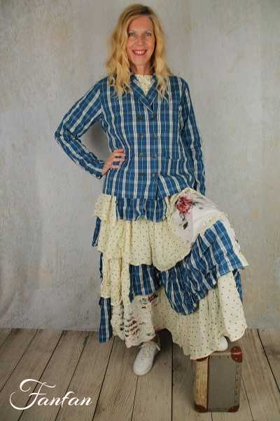 Ewa I Walla Veste Betty 66752 à carreaux