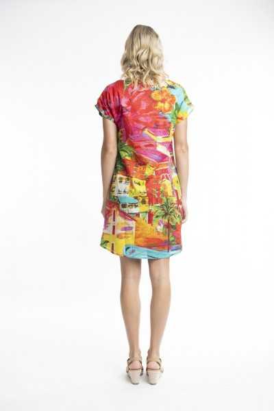 Orientique Naturally Robe Aiya Napa Sleeve Reversible 3073 Print 1