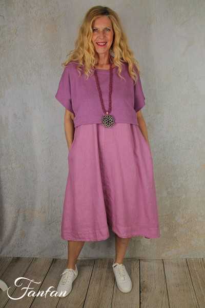 MES SŒURS & MOI Robe chasuble Anoa violette