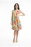 Orientique Naturally Robe Aiya Napa Layers Sleeveless 3076 Print