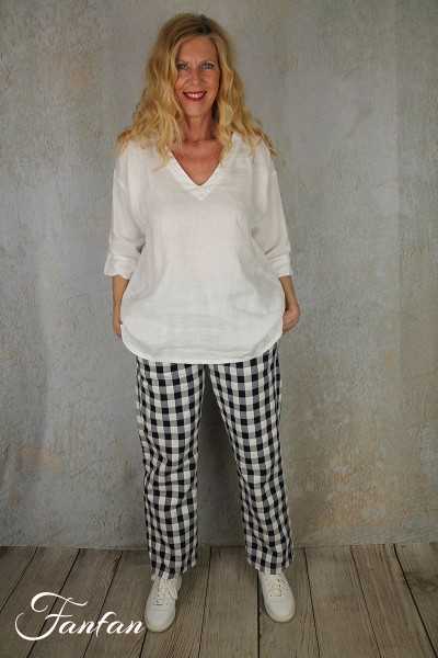 MES SŒURS & MOI Pantalon Mésange vichy azur