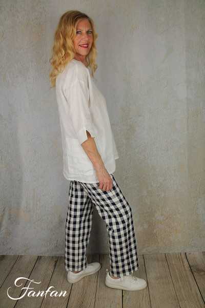 MES SŒURS & MOI Pantalon Mésange vichy azur