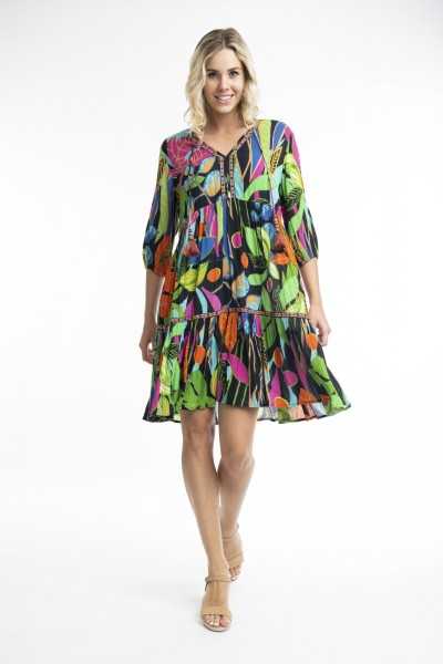 Orientique Naturally Robe Nicossia Embellished 9179 Print