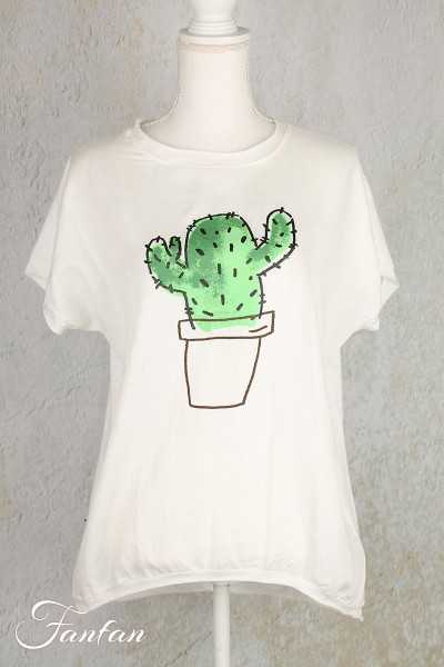 Orientique Naturally Top Embellished 1248 Cactus White