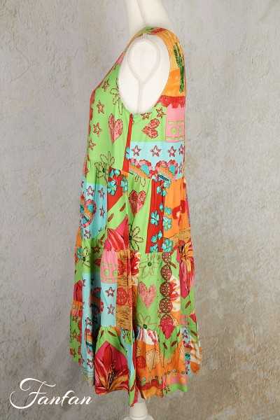 Orientique Naturally Robe Aiya Napa Layers Sleeveless 3076 Print