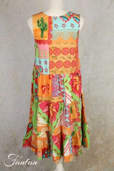 Orientique Naturally Robe Aiya Napa Layers Sleeveless 3076 Print