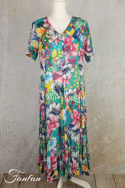 Orientique Naturally Robe Ios Godet Sleeve 3086 Print
